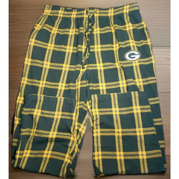 OFFICIAL NFL Team Apparel Green Bay Packers Plaid Lounge/Pajama Pants Men's XL - Picture 1 of 6